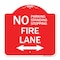 Signmission No Parking Standing or Stopping Fire Lane with Bidirectional Arrow, A-DES-RW-1818-23613 A-DES-RW-1818-23613 - alternate 1